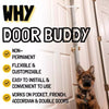 dog proof door latch for cats Door Buddy cat door alternative for interior doors that keeps dogs out of litter box rooms and protects your cat's private space.