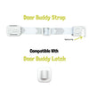 Door Buddy replacement door strap with hook adjustable interior door strap compatible with Door Buddy latch for baby proofing doors and pet control.