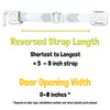 Door Buddy replacement adjustable door strap with hook pet door latch strap replacement used to keep dogs out while allowing cats through interior doors.