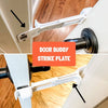 Door Buddy cat door prop strike plate replacement door frame strike plate accessory for Door Buddy door prop system that allows cats access while blocking dogs from litter box rooms.