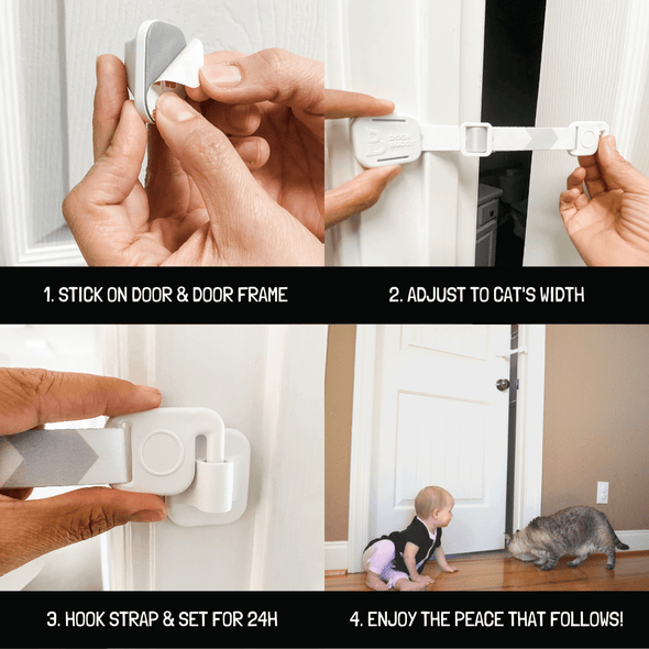 Door Buddy® Baby: Grey Chevron
